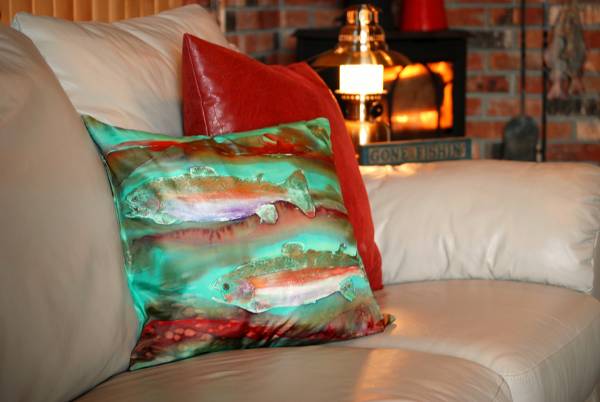 trout silk pillow